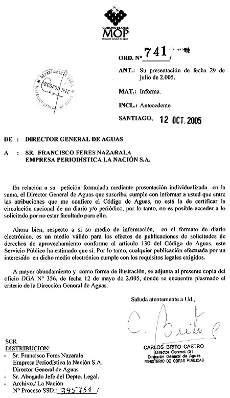 Ministerio de obras públicas